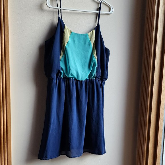 Olive & Oak Lightweight Blue Dress Size Large - Picture 3 of 16